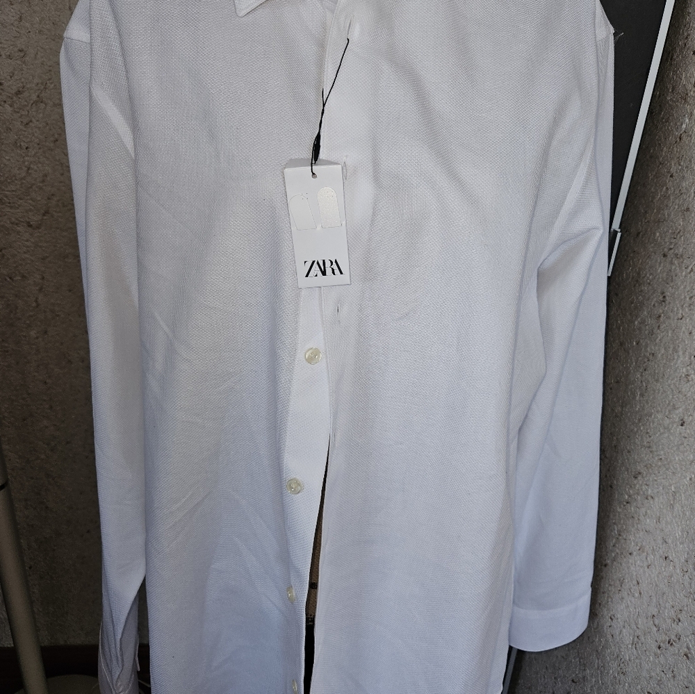 Brand new with tag Zara XXL  slim fit white shirt - Picture 2 of 3